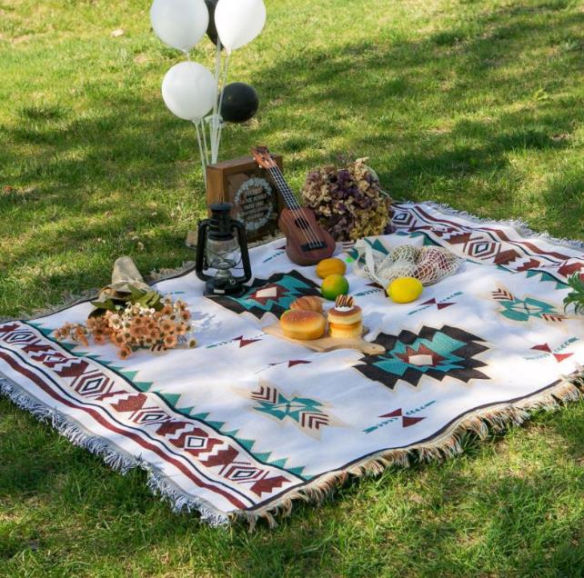 Manta impermeable para acampar al aire libre: tapete para picnic estilo India