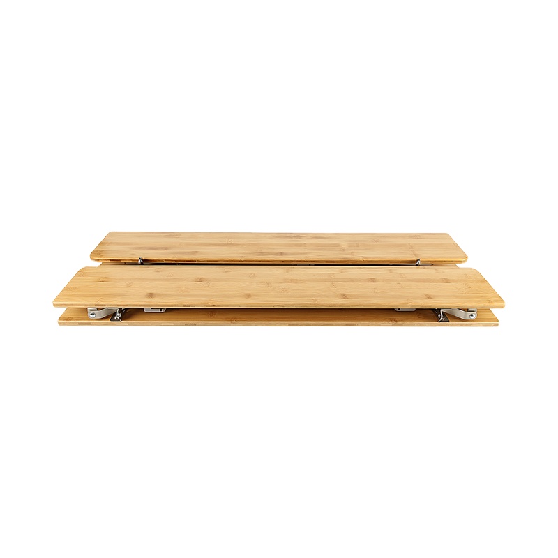 Mesa de camping plegable de bambú para picnic al aire libre, patio, jardín y playa