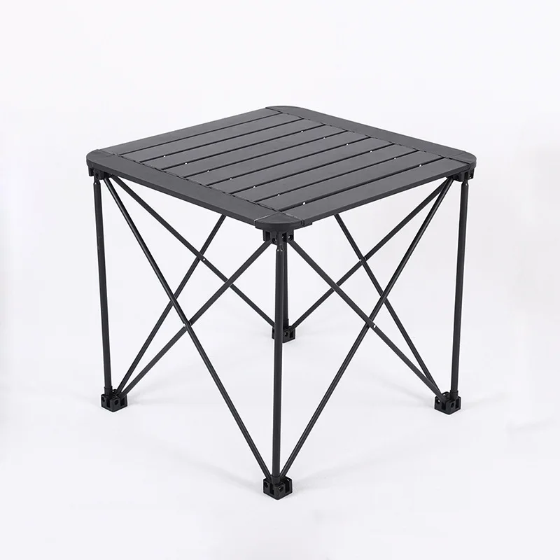 Mesa de picnic portátil de aluminio para acampar: mesa de café y té para exteriores