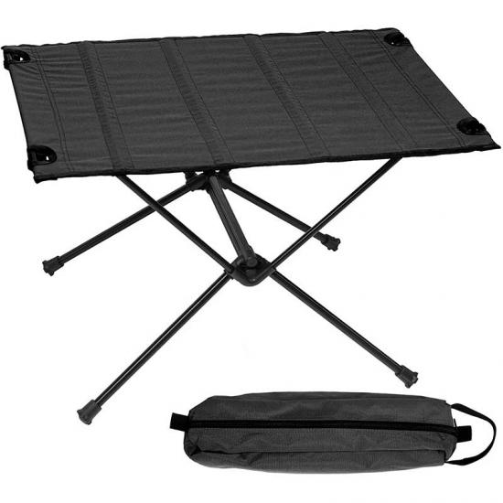 Mesa de camping de tela para exteriores, plegable, enrollable, Oxford, marco de aluminio