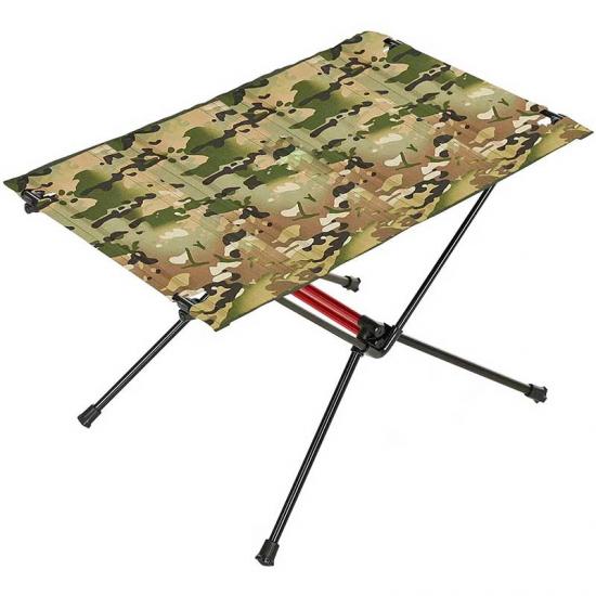 Mesa de camping de tela para exteriores, plegable, enrollable, Oxford, marco de aluminio