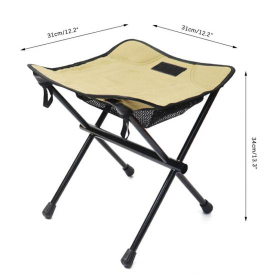 Taburete Maza plegable pequeño y portátil para pesca, playa, senderismo y acampada