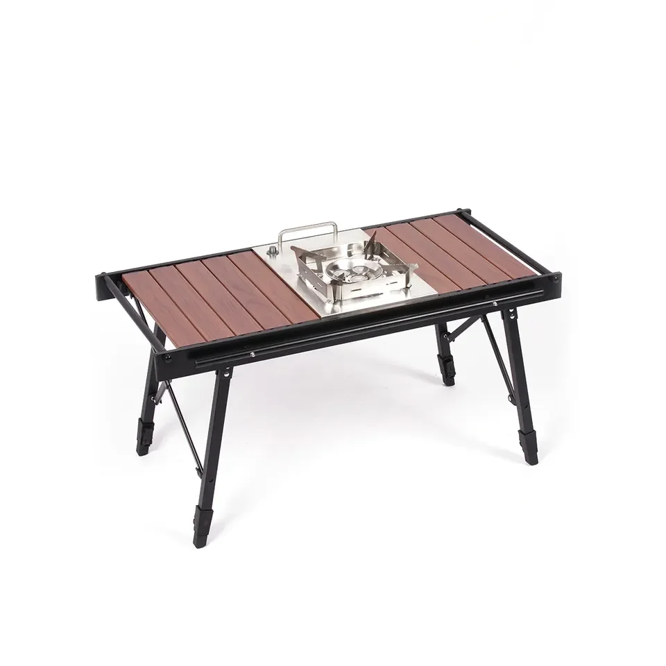 Mesa de aluminio para barbacoa de camping IGT