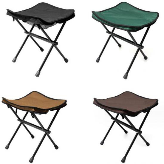 Taburete Maza plegable pequeño y portátil para pesca, playa, senderismo y acampada
