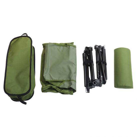Silla de camping portátil de aluminio con respaldo alto - Sillas de senderismo plegables para exteriores