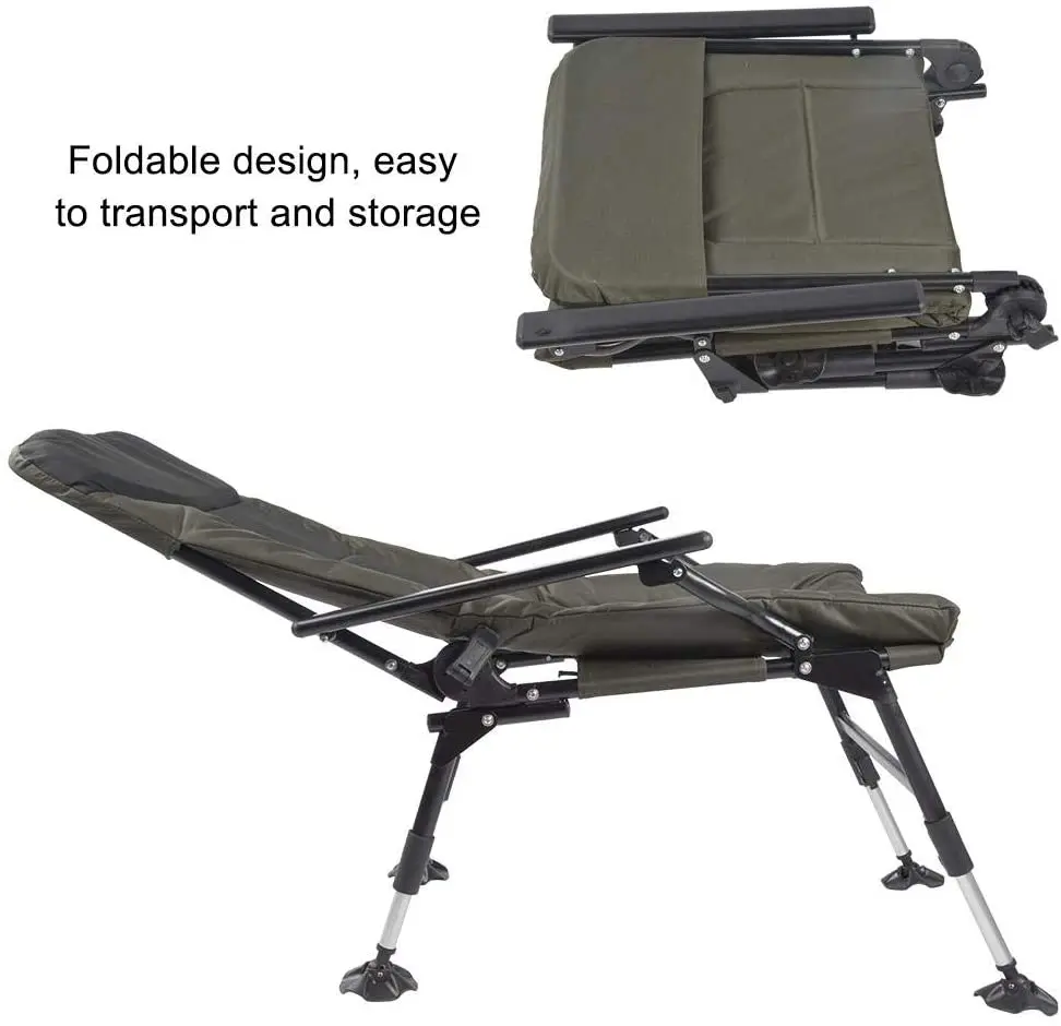 Silla de camping plegable portátil al aire libre
