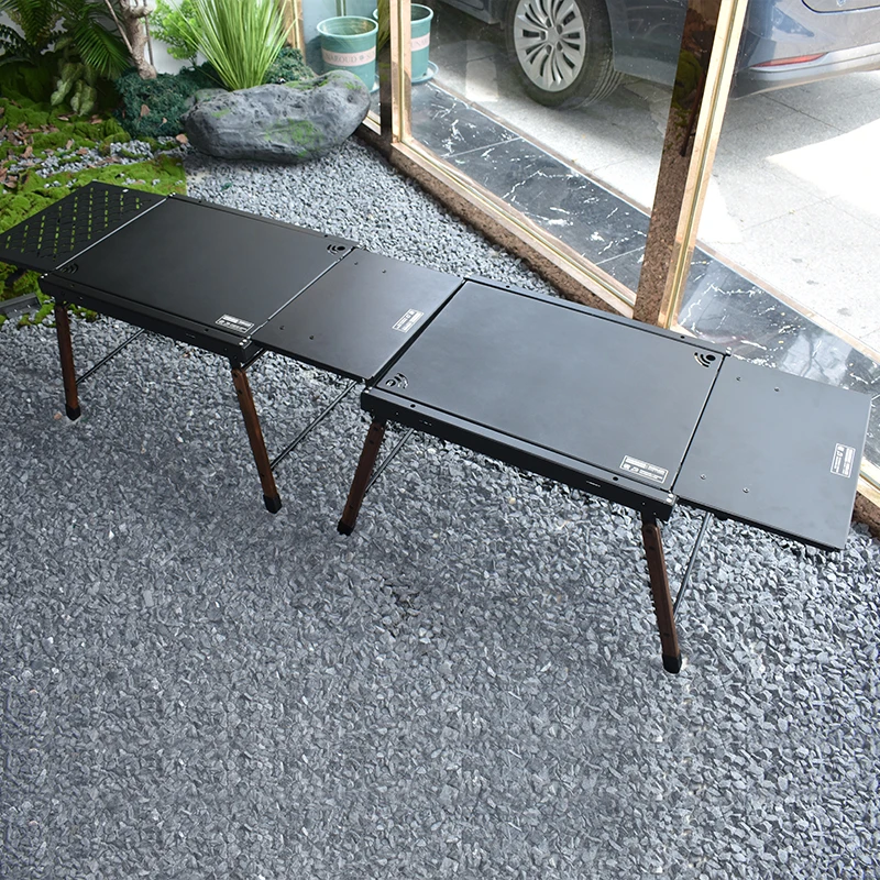 Mesa de barbacoa plegable de aluminio para pícnic