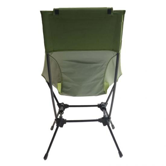 Silla de camping portátil de aluminio con respaldo alto - Sillas de senderismo plegables para exteriores