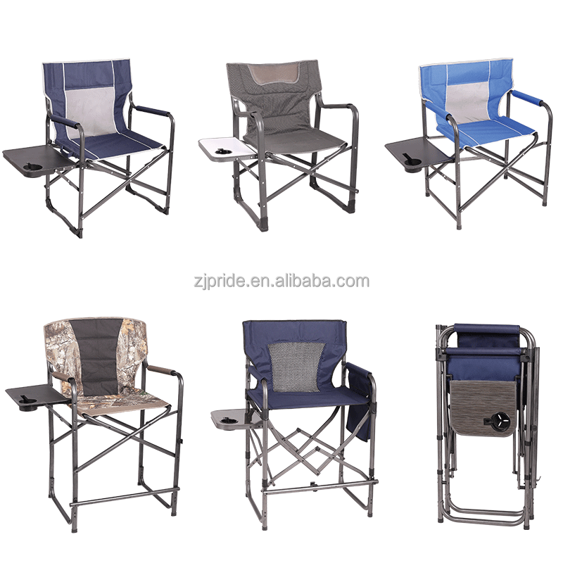 Sillón de director plegable y duradero personalizado con portavasos