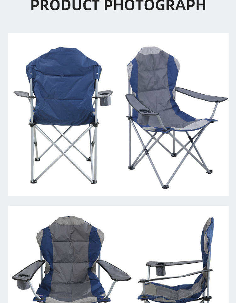 Silla de pesca portátil personalizada para playa - Silla de viaje plegable para acampar