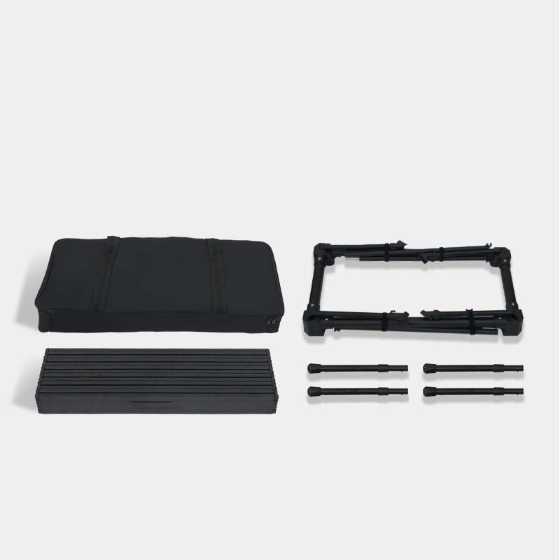 Mesa de camping plegable de aluminio 7075, exquisita, con forma de huevo y altura ajustable