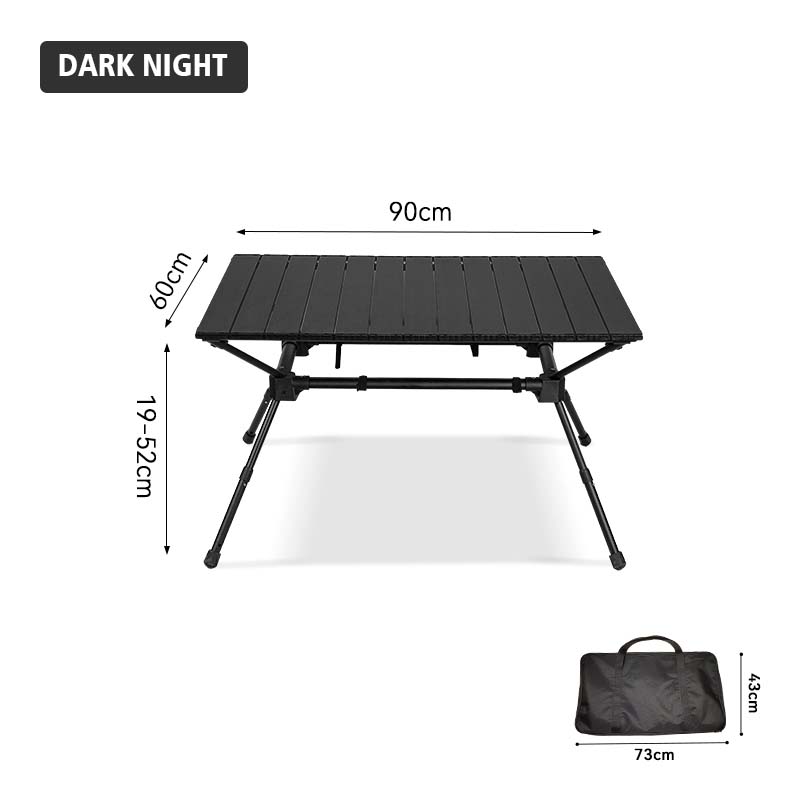 Juego de mesa y silla plegables de aluminio de lujo para acampar 7075