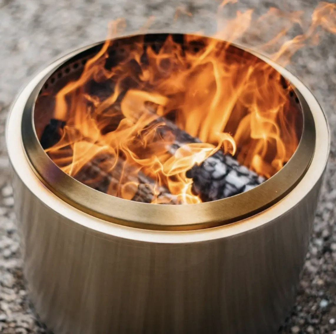 Fogones de acero inoxidable para acampar al aire libre