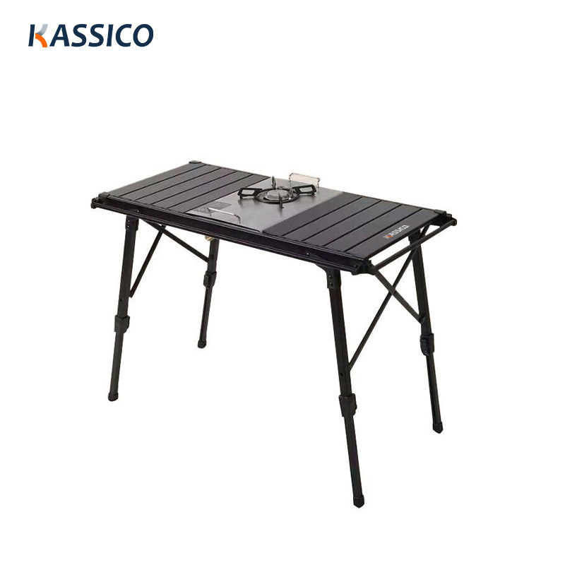 Mesa de aluminio para barbacoa de camping IGT