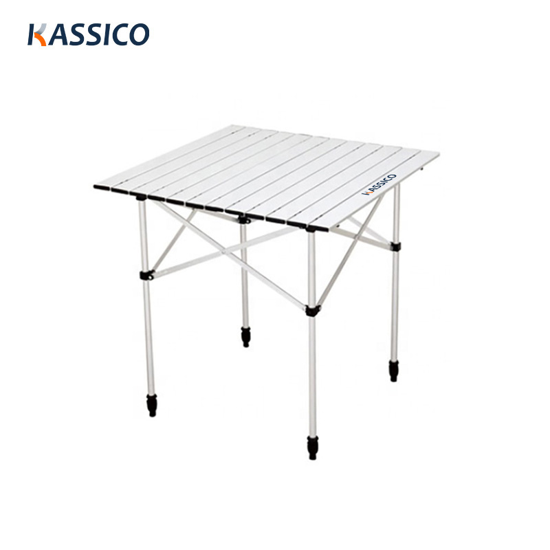 Mesa plegable de aluminio para camping