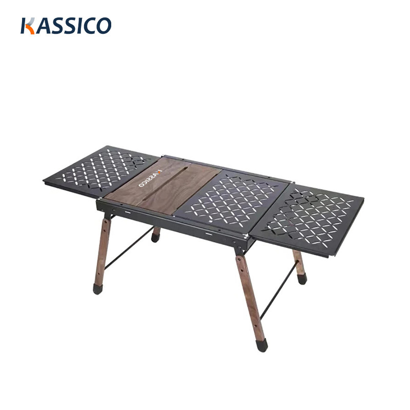 Mesa de barbacoa plegable de aluminio para pícnic
