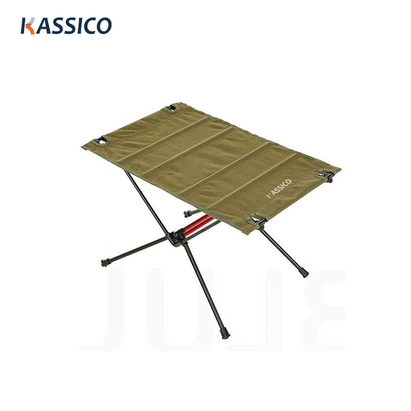Mesa de camping de tela para exteriores, plegable, enrollable, Oxford, marco de aluminio