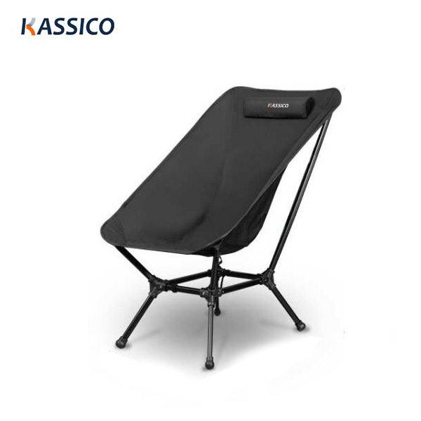 Silla de camping plegable de aluminio con tubo engrosado: capacidad de trabajo pesado, portátil, patas telescópicas