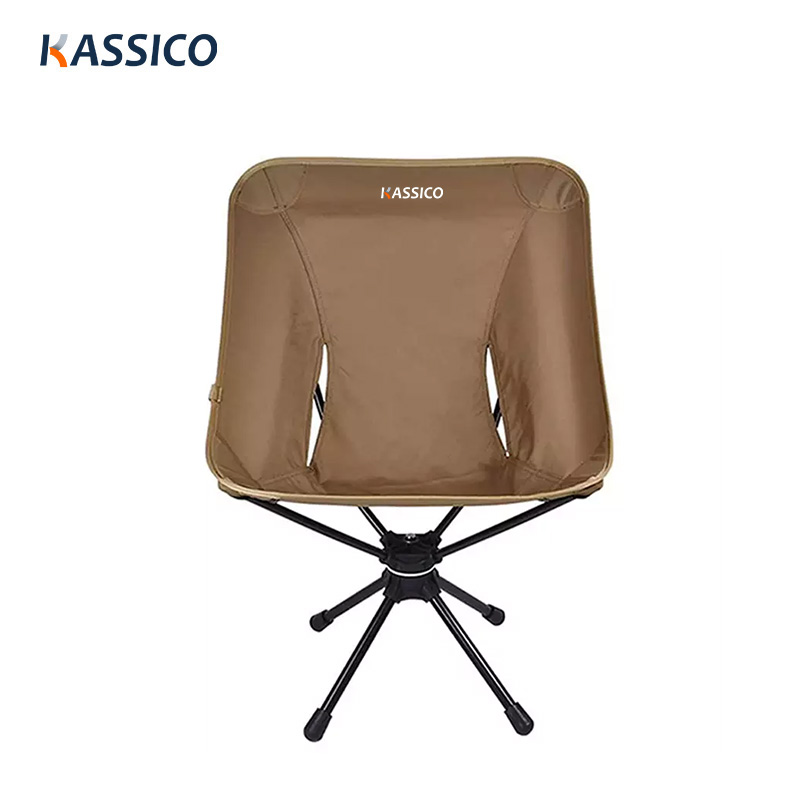 Silla de camping plegable giratoria de 360 ​​grados para viajes al aire libre, playa y picnic