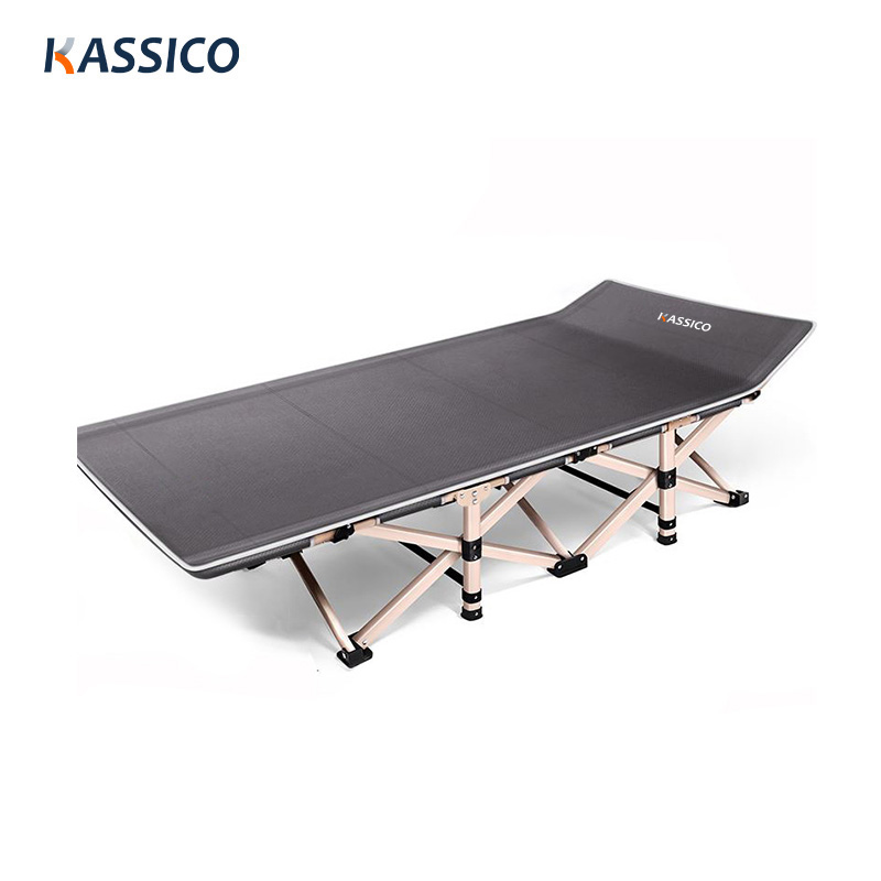 Cama de camping plegable de aluminio portátil para exteriores