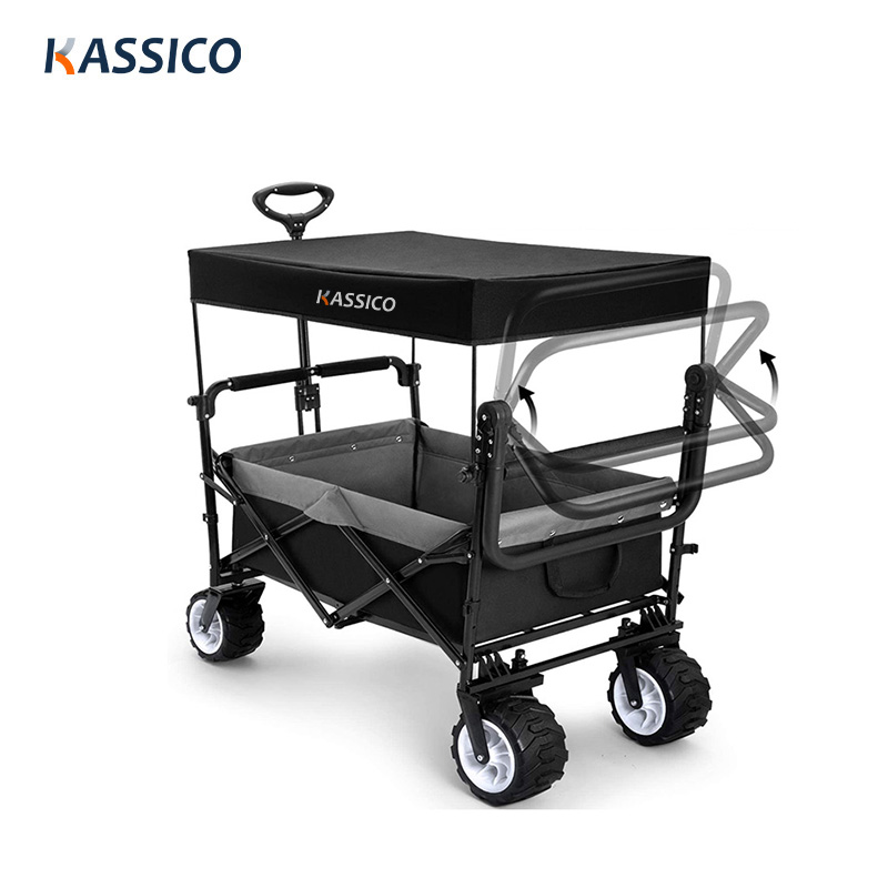 Carro utilitario plegable para exteriores con bolsa de cubierta