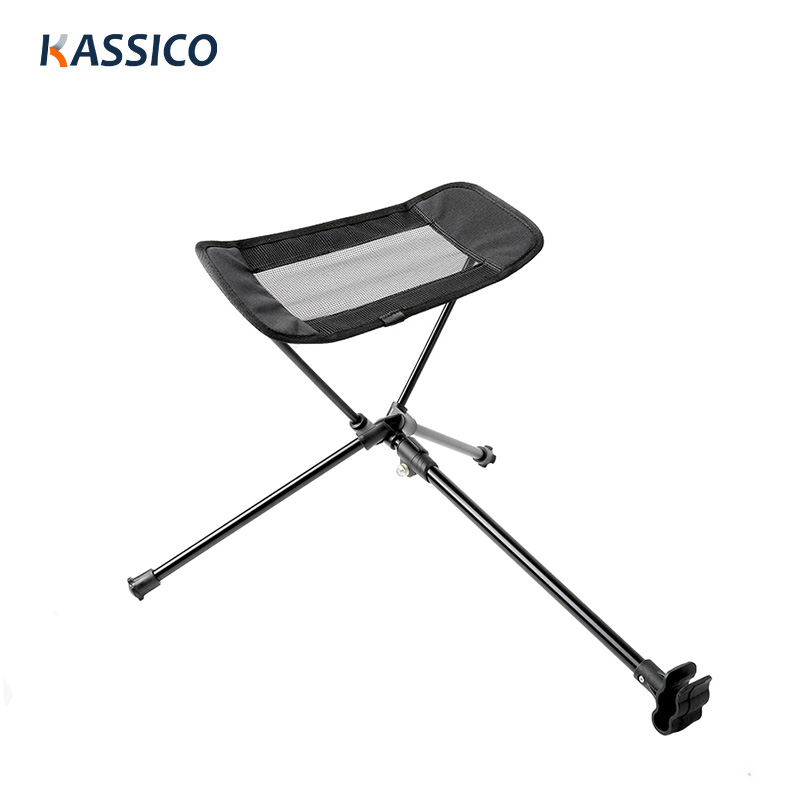 Reposapiés para silla de camping ultraligera para mochileros con bolsa de transporte