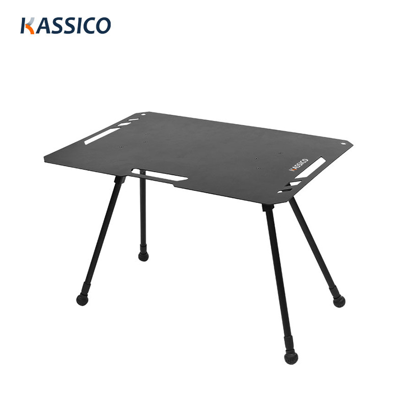Mesa plegable táctica de aleación de aluminio para exteriores para barbacoa de camping