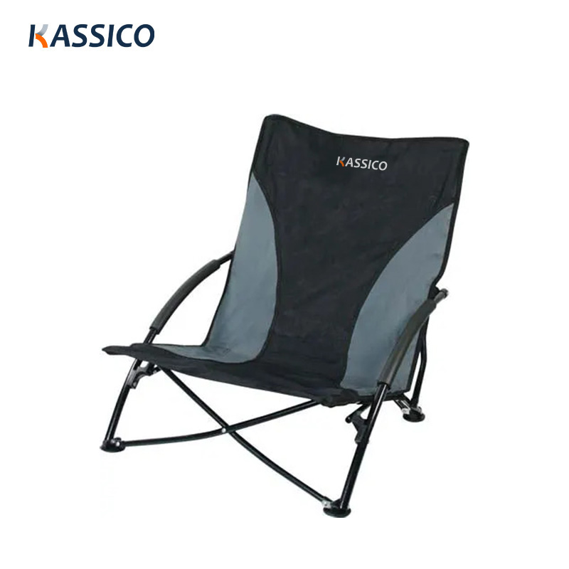 Silla baja de playa plegable para actividades al aire libre