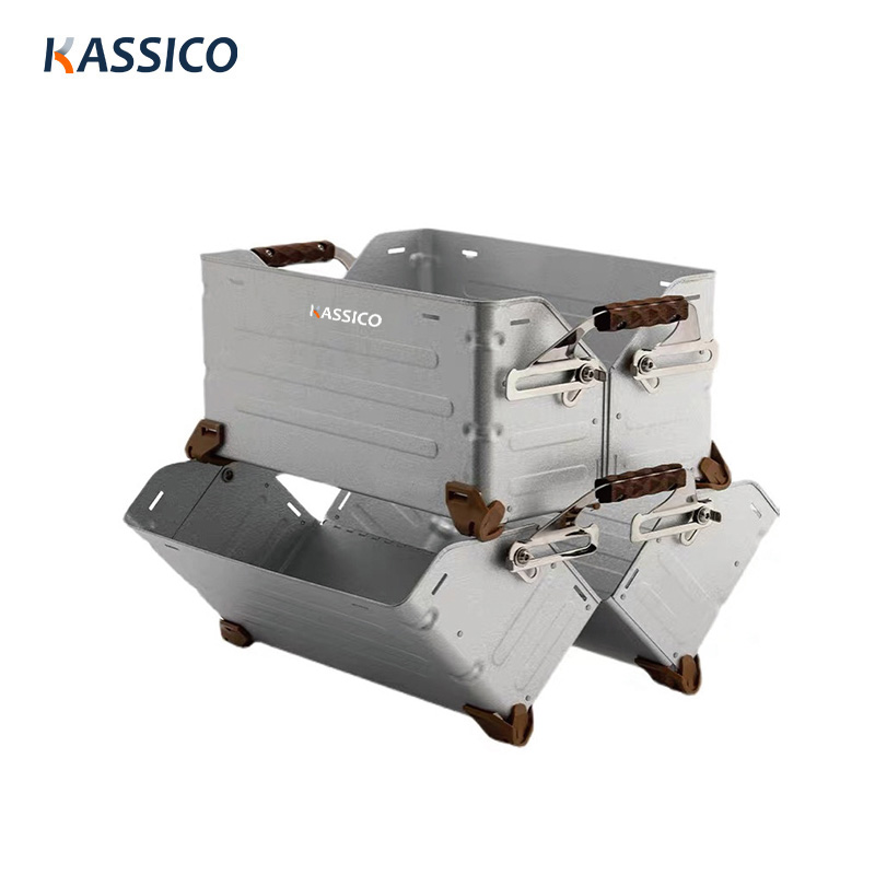 Caja abierta plegable para almacenamiento de camping al aire libre de 25 l