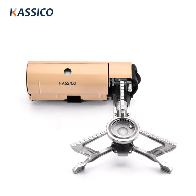 Estufa de gas portátil mini de casete plegable para exteriores