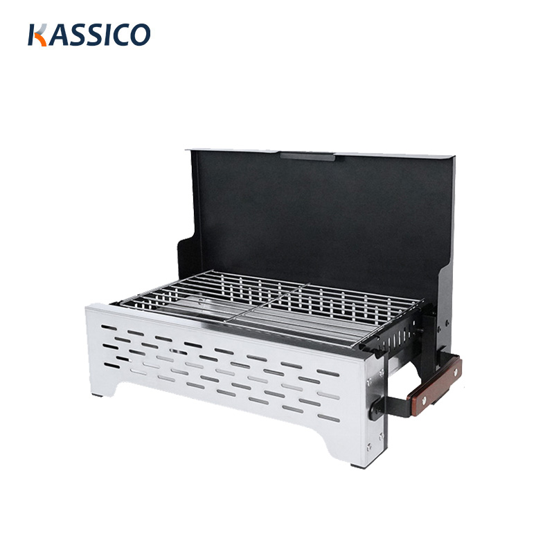 Parrilla portátil de mesa para exteriores - Parrillas de carbón para barbacoa para acampar
