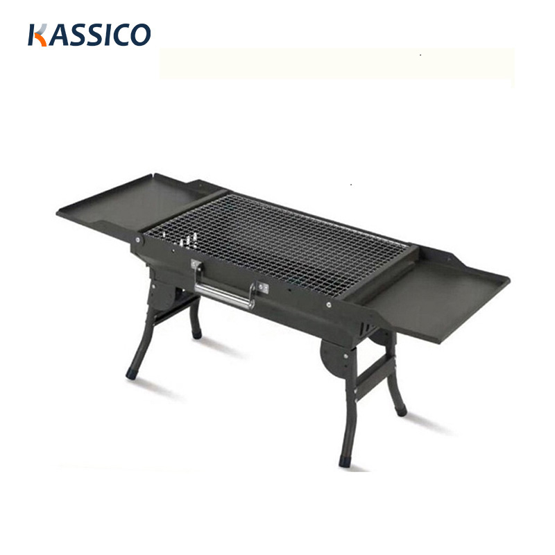 Parrilla de carbón para barbacoa sin humo, parrilla de barbacoa plegable, herramientas de barbacoa de carbón para exteriores para el hogar