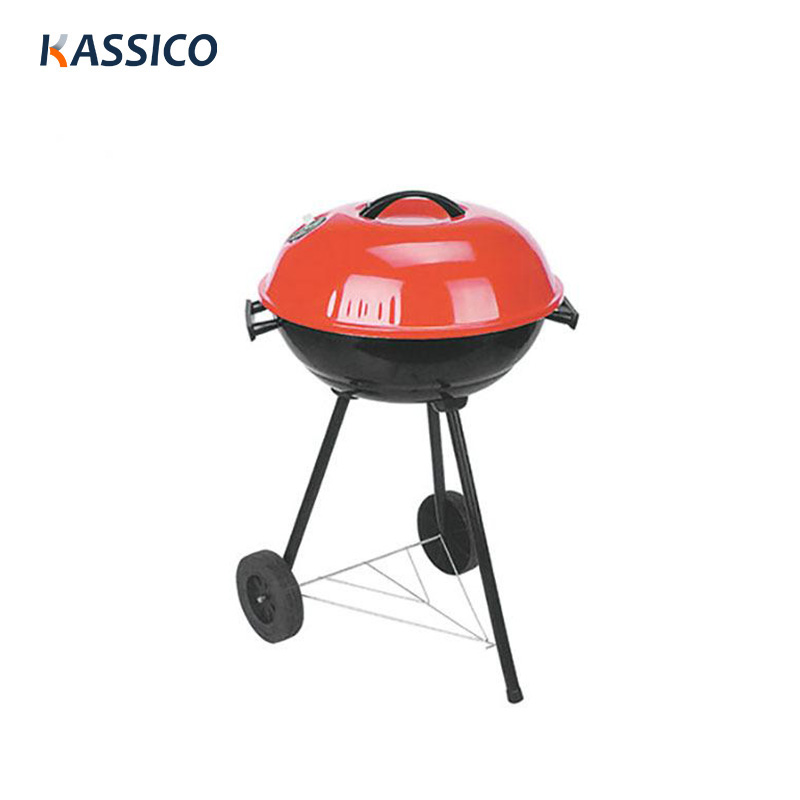 Parrilla de carbón para barbacoa portátil con hervidor