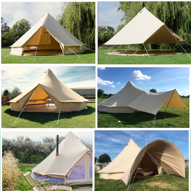 Tienda de campaña de lona de algodón de lujo - Tienda de campaña tipo yurta glamping