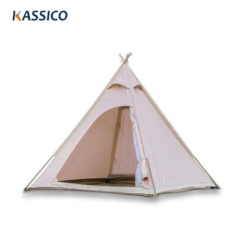 Tienda de campaña Pyramid - Tienda familiar de lona de algodón