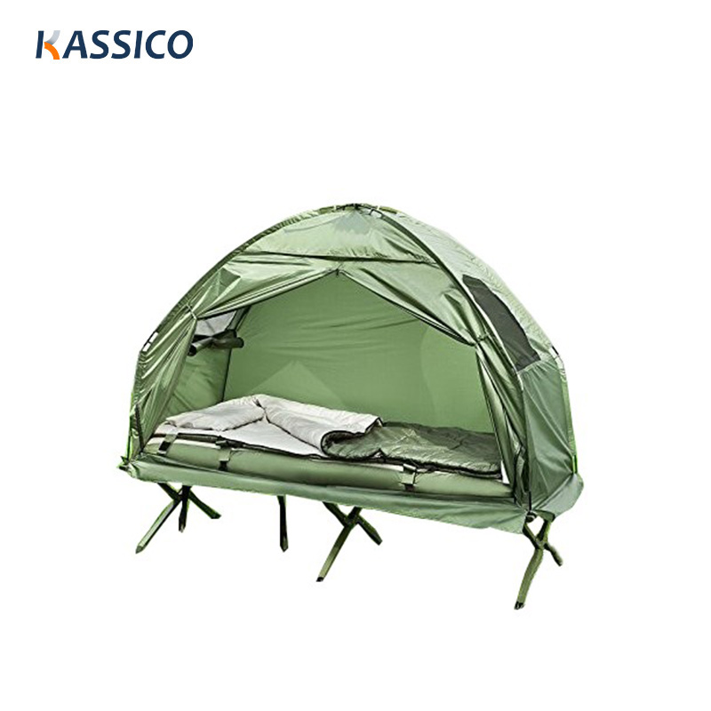 Tienda de campaña plegable para acampar al aire libre, sobre el suelo