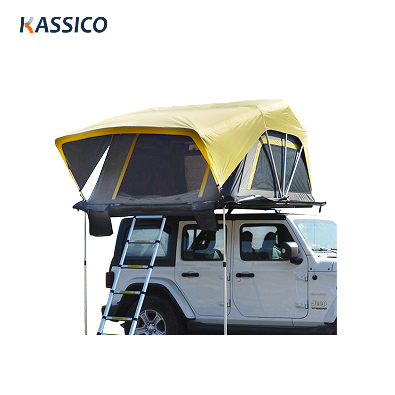 Tienda de campaña automática para techo de coche, de carcasa blanda y resistente al viento, para exteriores