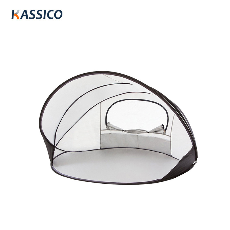 Tienda de campaña automática para playa con protección solar UPF 50+: refugio solar portátil emergente