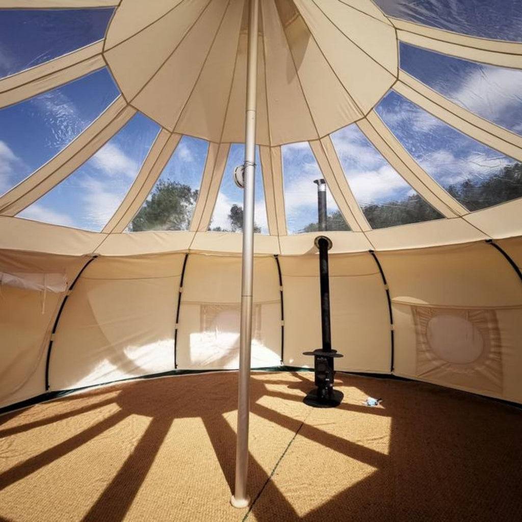 Tienda de campaña Waterdrop Lotus Bell de 4 m, 5 m y 6 m para camping, campamentos y complejos turísticos