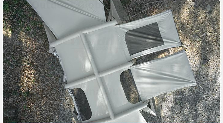 Tienda inflable de la cola del coche del aire 17.5m2 para acampar al aire libre de la familia