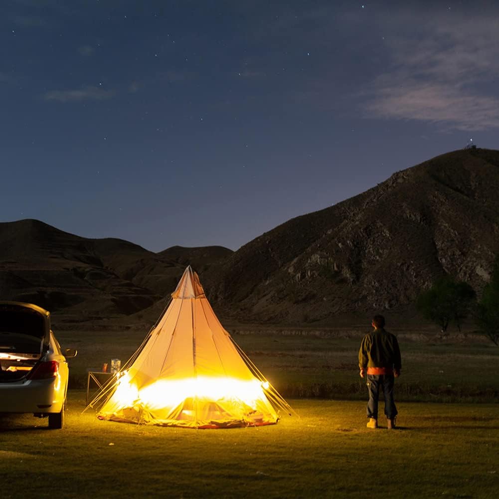 Tiendas tipi piramidales indias para acampar en familia, fiestas y festivales