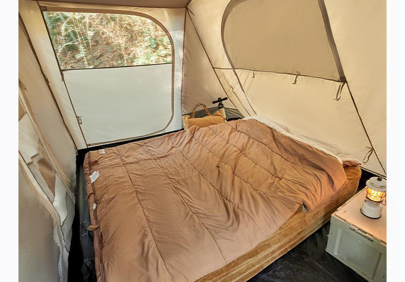 Tienda inflable de la cola del coche del aire 17.5m2 para acampar al aire libre de la familia