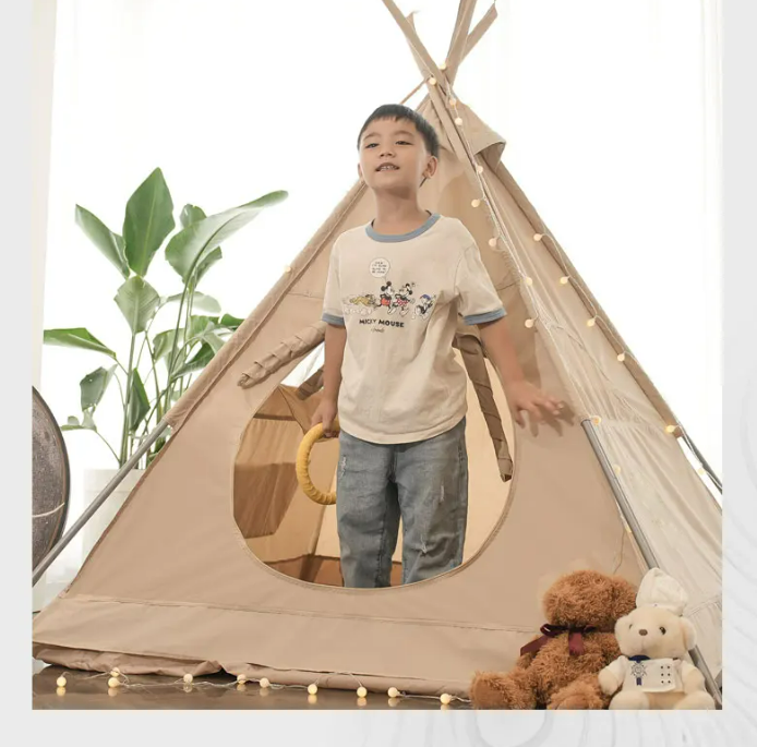 Tienda de campaña india de lona para niños