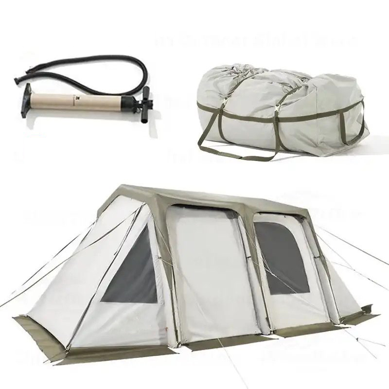 Tienda inflable de la cola del coche del aire 17.5m2 para acampar al aire libre de la familia