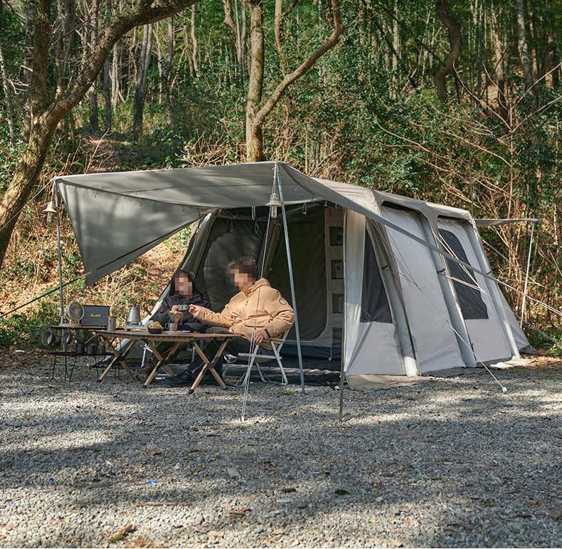 Tienda inflable de la cola del coche del aire 17.5m2 para acampar al aire libre de la familia