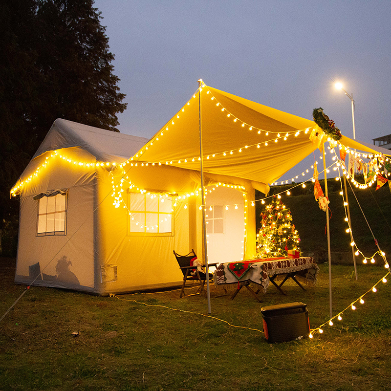 Tienda inflable de aire automática Glamping de lujo