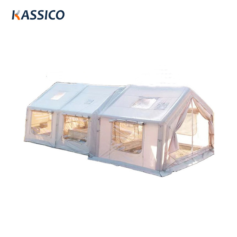 Tienda de campaña hinchable glamping de 22/31 m² para 3 o 4 habitaciones