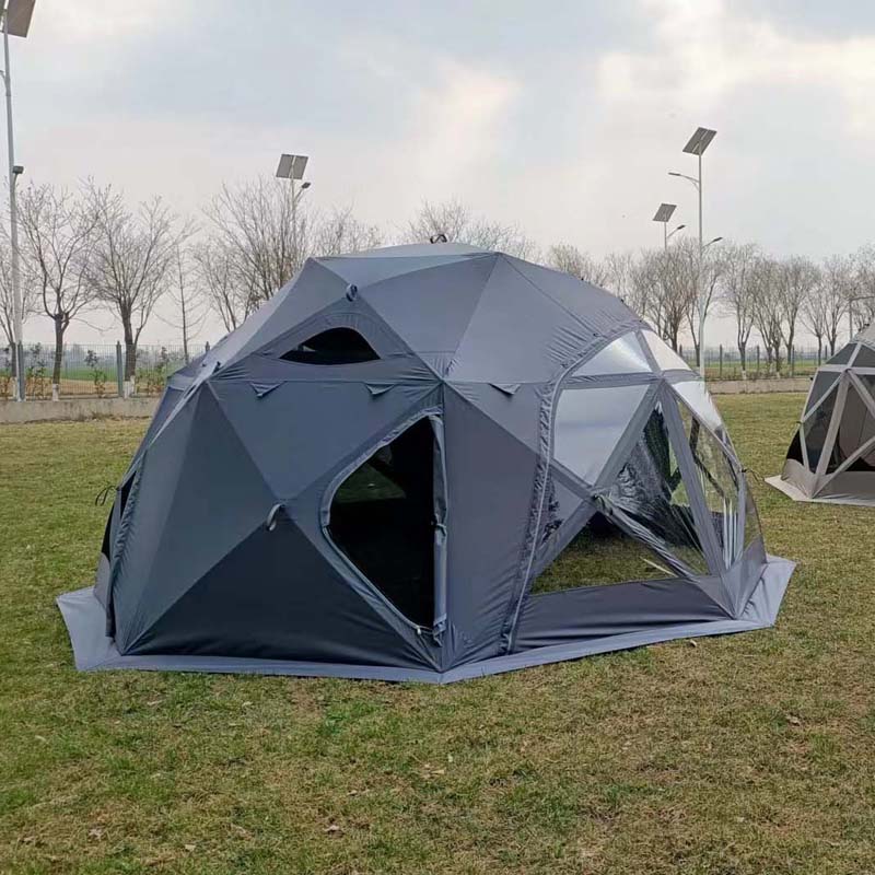 Tienda de campaña con cúpula automática: para hoteles, complejos turísticos y campings