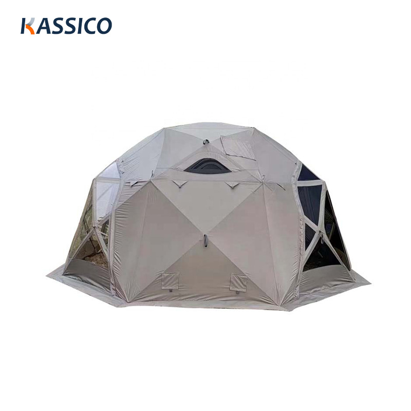 Tienda de campaña con cúpula automática: para hoteles, complejos turísticos y campings