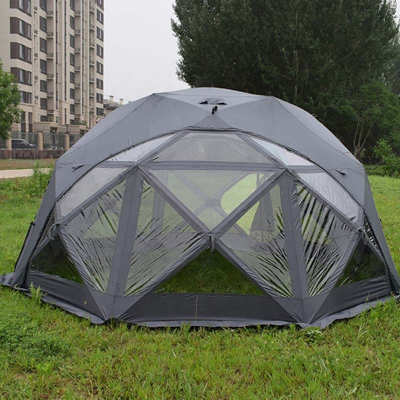 Tienda de campaña con cúpula automática: para hoteles, complejos turísticos y campings